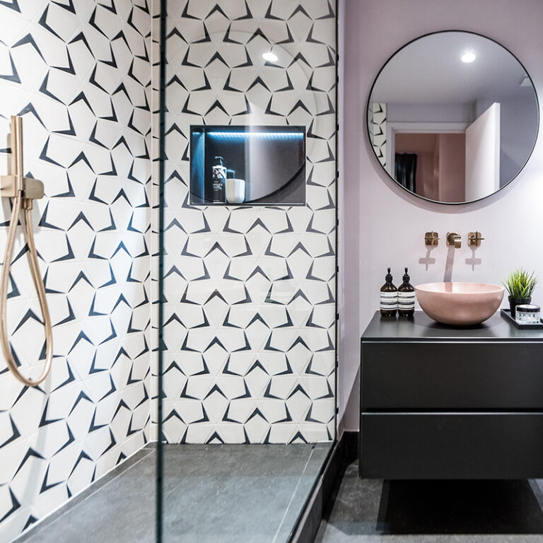 Soar-A Concrete Tiles - Milk + Kohl - Shower