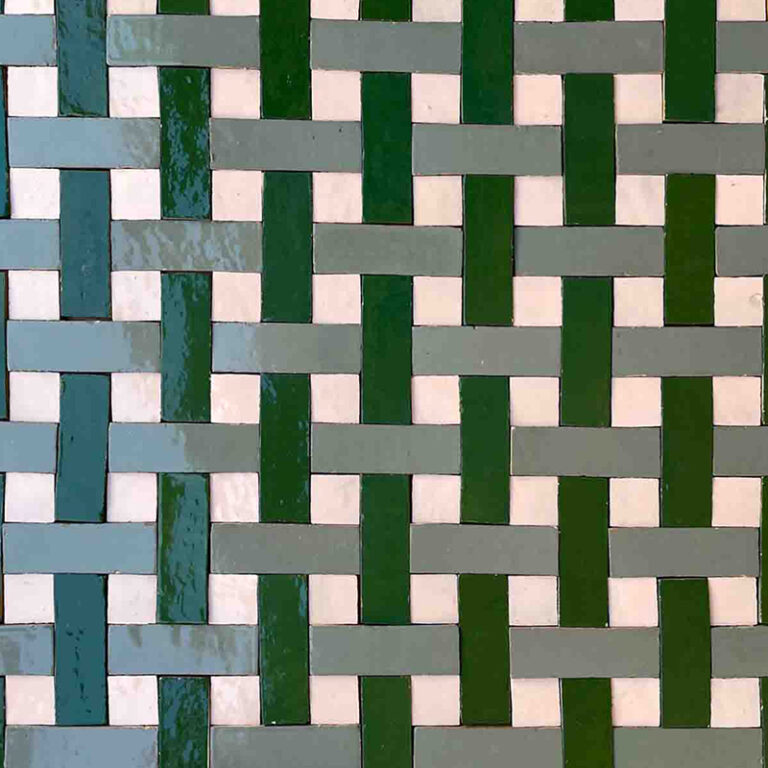 Zellige Dash Tile - Eucalyptus