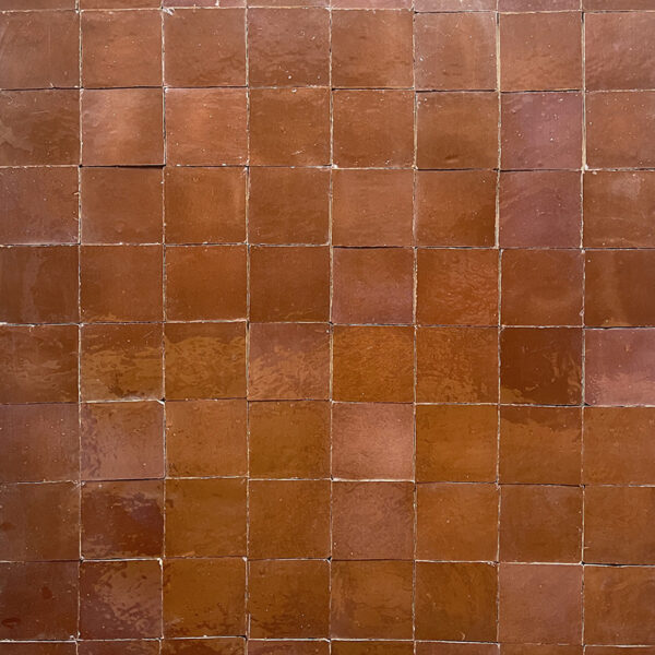 Zellige Tile 4x4 Square - Bark