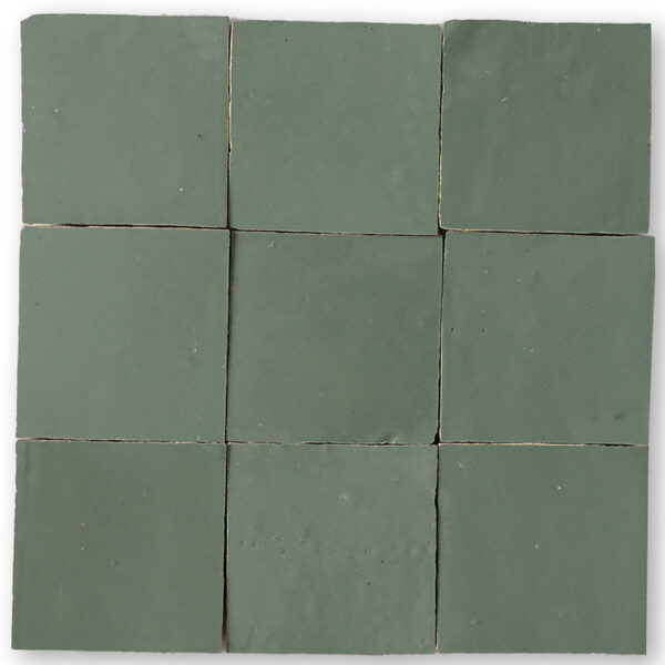 Zellige Tile 4x4 Square - Eucalyptus