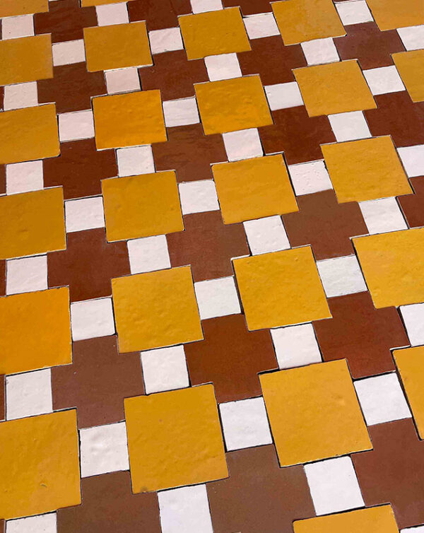 ZELLIGE 4x4 SQUARE - Mais - Handmade Moroccan Tiles - popham design